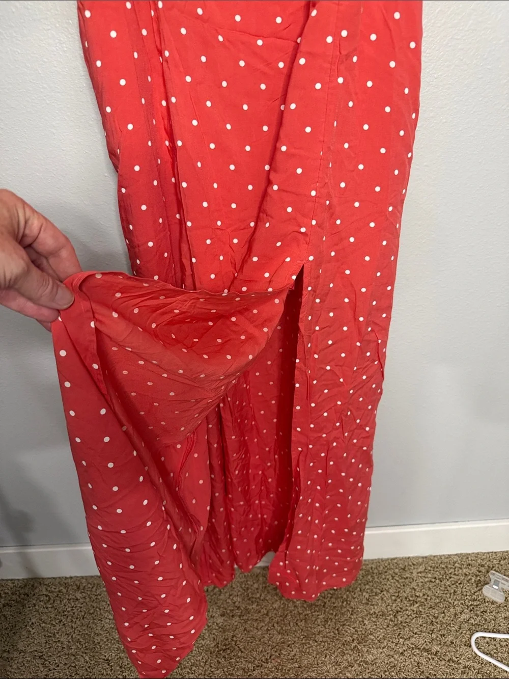NWT Abercrombie maxi dress Coral Large